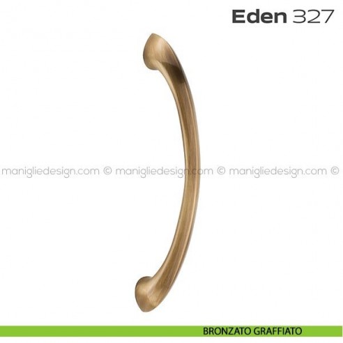 Maniglione per porta 327 Aden Reguitti singolo senza rosette bronzato graffiato
