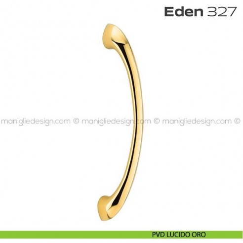 Maniglione per porta 327 Aden Reguitti singolo senza rosette PVD lucido oro