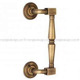 Maniglione per porta 040 Ginevra S Reguitti zancato con viti a vista