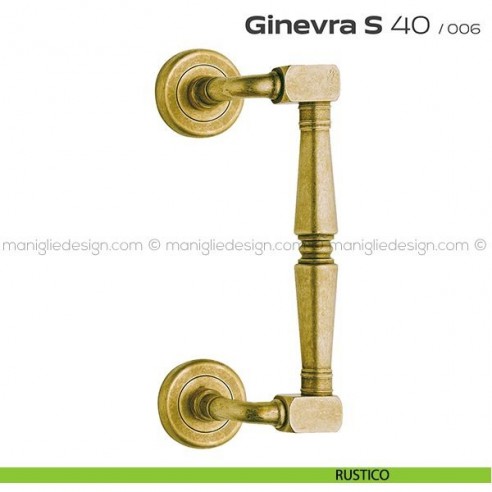 Maniglione per porta 040 Ginevra S Reguitti zancato singolo rustico