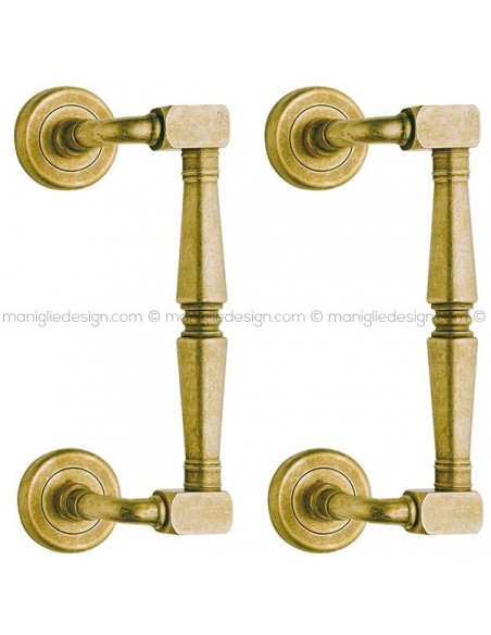 Maniglione per porta 040 Ginevra S Reguitti zancato accoppiato