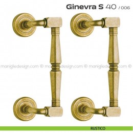 Maniglione per porta 040 Ginevra S Reguitti zancato accoppiato 2