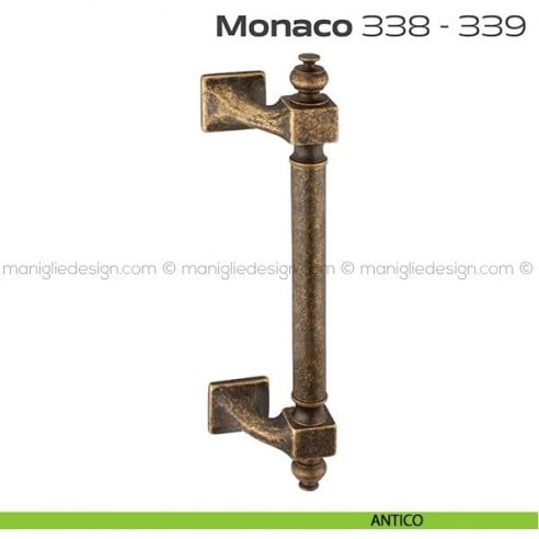 Maniglione per porta 338-339 Monaco Reguitti zancato singolo antico