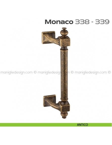 Maniglione per porta 338-339 Monaco Reguitti zancato singolo antico