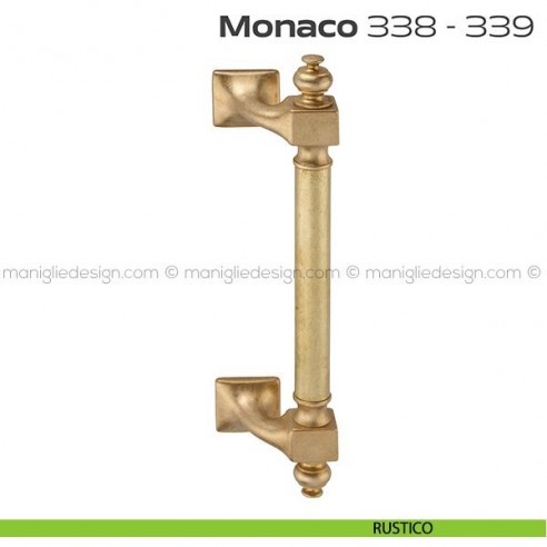 Maniglione per porta 338-339 Monaco Reguitti zancato singolo rustico