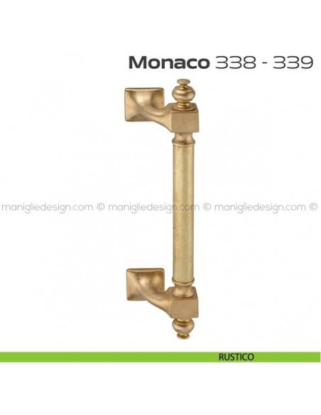 Maniglione per porta 338-339 Monaco Reguitti zancato singolo rustico