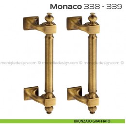 Maniglione per porta 338-339 Monaco Reguitti zancato accoppiato 2