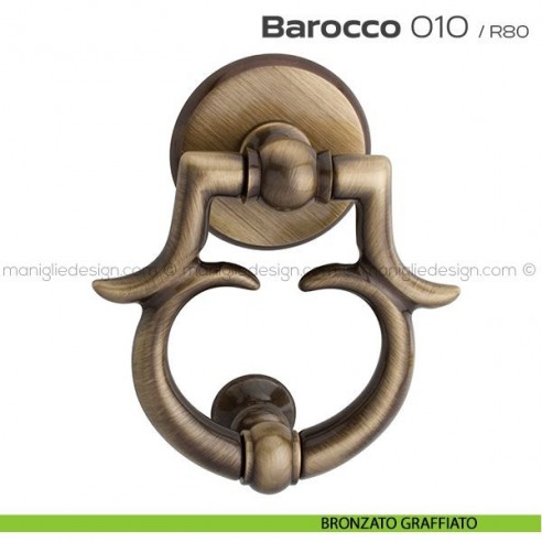 Battente per porta 010 Barocco Reguitti bronzato graffiato