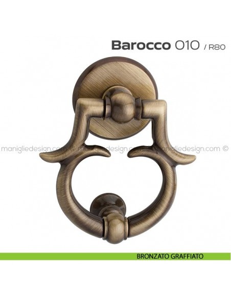 Battente per porta 010 Barocco Reguitti bronzato graffiato