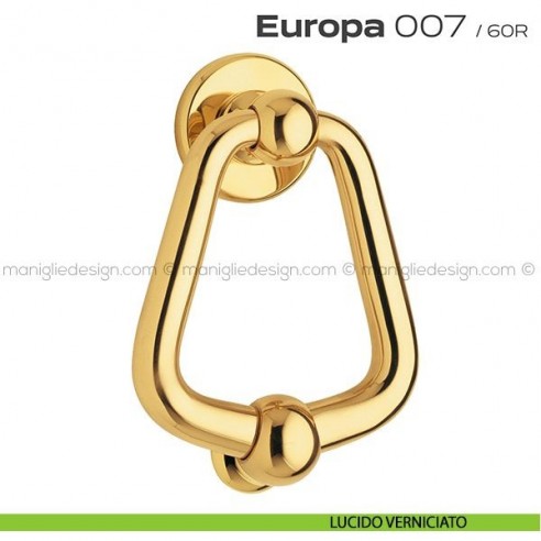 Battente per porta 007 Europa Reguitti con rosetta liscia lucido verniciato