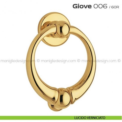 Battente per porta 006 Giove Reguitti con rosetta liscia lucido verniciato