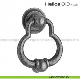 Battente per porta 013 Helios Reguitti con rosetta artistica ø 72 mm 2