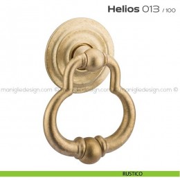 Battente per porta 013 Helios Reguitti con rosetta artistica ø 100 mm 2