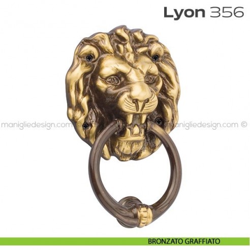 Battente per porta 356 Lyon Reguitti bronzato graffiato