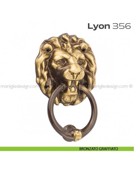 Battente per porta 356 Lyon Reguitti bronzato graffiato