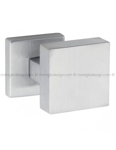 Pomolo per porta fisso 354 Quadro S Reguitti con rosetta quadrata