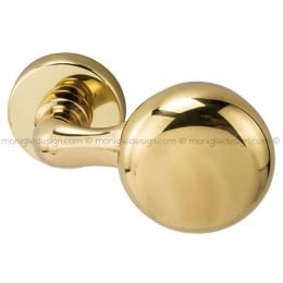 Pomolo per porta fisso 055 Apollo Reguitti con rosetta tonda a pressione