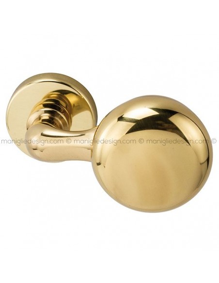 Pomolo per porta girevole 055 Apollo Reguitti con rosetta tonda a pressione