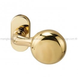 Pomolo per porta girevole 055 Apollo Reguitti con rosetta ovale a pressione