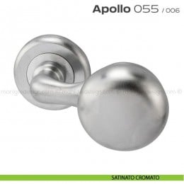 Pomolo per porta girevole 055 Apollo Reguitti con rosetta tonda ad avvitare 2