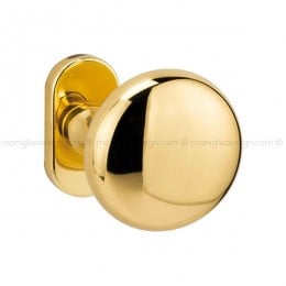 Pomolo per porta fisso 346 Atlantide Reguitti con rosetta ovale