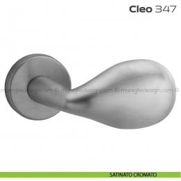Pomolo per porta fisso 347 Cleo Reguitti con rosetta tonda 2