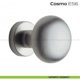 Pomolo per porta fisso E56 Cosmo Reguitti diametro 55 mm rosetta tonda a pressione 2