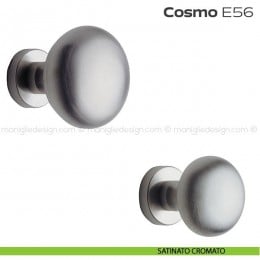 Pomolo per porta fisso E56 Cosmo Reguitti diametro 71 mm rosetta tonda a pressione 2