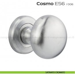 Pomolo per porta girevole E56 Cosmo Reguitti con rosetta tonda ad avvitare 2