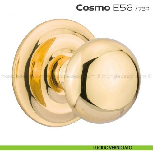 Pomolo fisso diametro 55 mm per porta E56 Cosmo Reguitti lucido verniciato