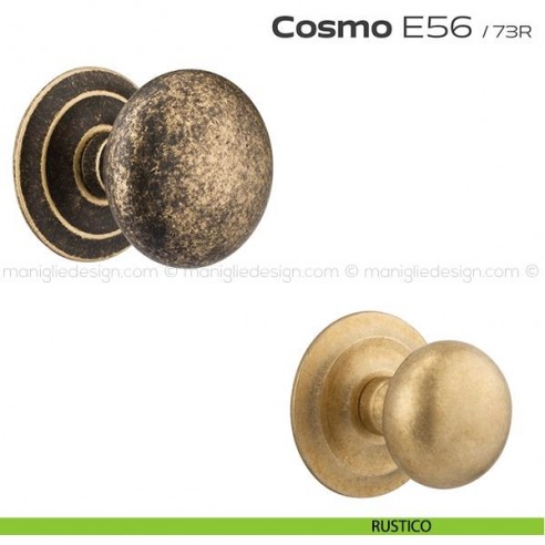 Pomolo fisso diametro 71 mm per porta E56 Cosmo Reguitti rustico