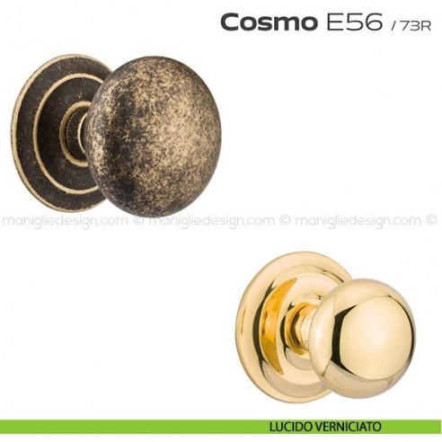 Pomolo fisso diametro 71 mm per porta E56 Cosmo Reguitti lucido verniciato
