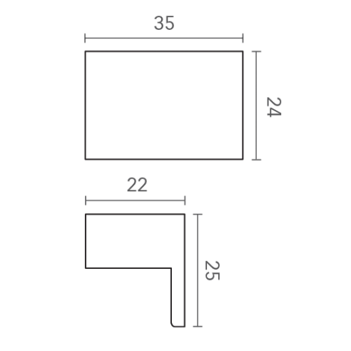Pomello per mobile 125 Mital disegno