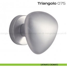 Pomolo per porta fisso 075 Triangolo Reguitti con rosetta tonda 2