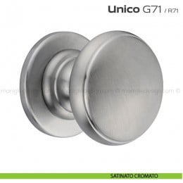 Pomolo per porta fisso G71 Unico Reguitti con rosetta tonda 2