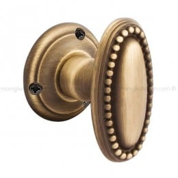 Pomolo ovale per porta fisso 950 Luigi Reguitti con rosetta tonda