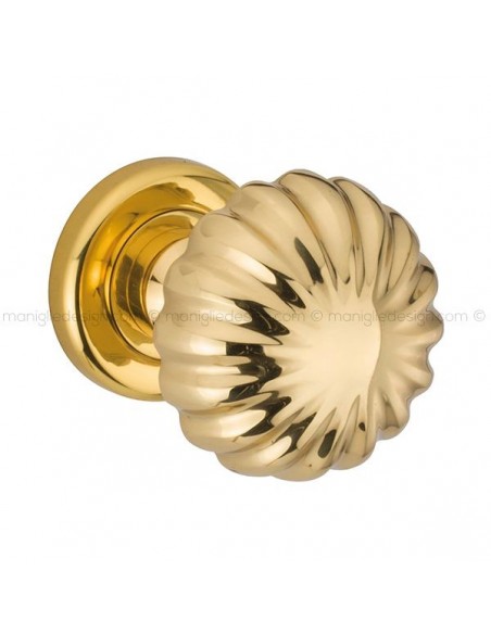 Pomolo per porta fisso 57 Margherita Reguitti diametro 60 mm con rosetta ad avvitare