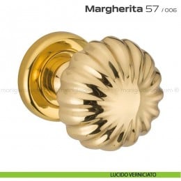 Pomolo per porta fisso 57 Margherita Reguitti diametro 60 mm con rosetta ad avvitare 2