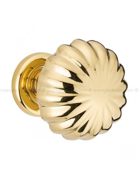 Pomolo per porta fisso 57 Margherita Reguitti diametro 75 mm con rosetta ad avvitare