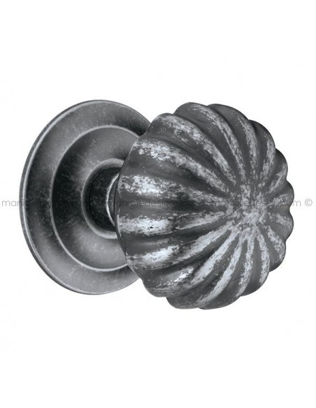 Pomolo per porta fisso 57 Margherita Reguitti diametro 75 mm con rosetta diametro 73 mm