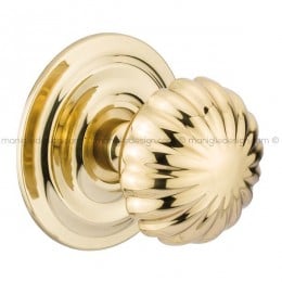 Pomolo per porta fisso 57 Margherita Reguitti diametro 75 mm con rosetta diametro 100 mm