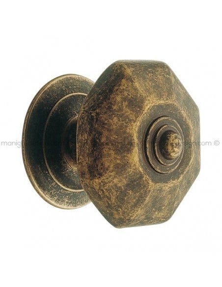 Pomolo per porta fisso N61 Ulisse Reguitti con rosetta diametro 73 mm