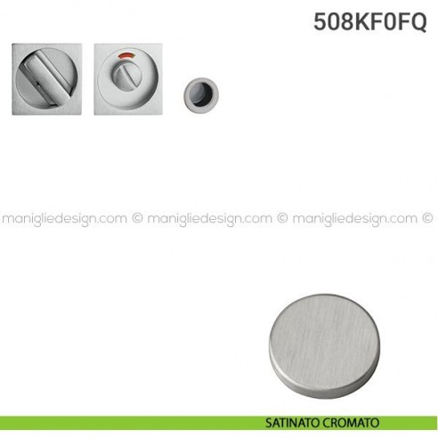 Kit per porta scorrevole 508KF0FQ satinato cromato
