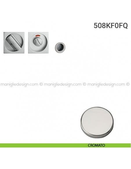 Kit per porta scorrevole 508KF0FQ cromato