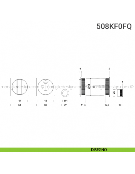 Kit per porta scorrevole 508KF0FQ disegno