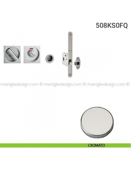 Kit per porta scorrevole 508KS0FQ cromato