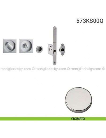 Kit per porta scorrevole 573KS00Q cromato