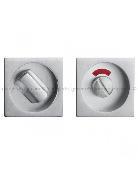 Placche incasso quadrate con nottolino 573 Reguitti con libero/occupato