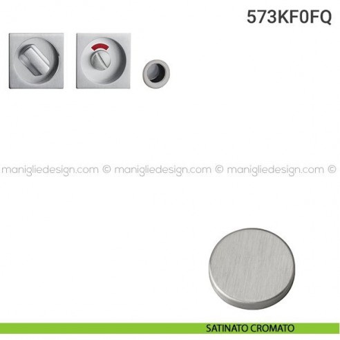 Kit per porta scorrevole 573KF0FQ satinato cromato