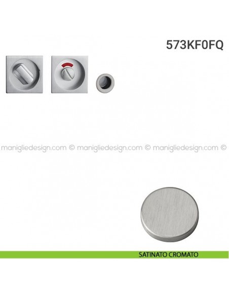 Kit per porta scorrevole 573KF0FQ satinato cromato